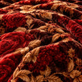 Burgundy rose luxury blanket cootexa