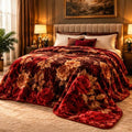 Burgundy rose luxury blanket cootexa