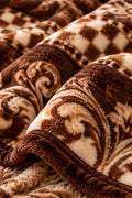 Morga spain Royal chocolate brown blanket cootexa