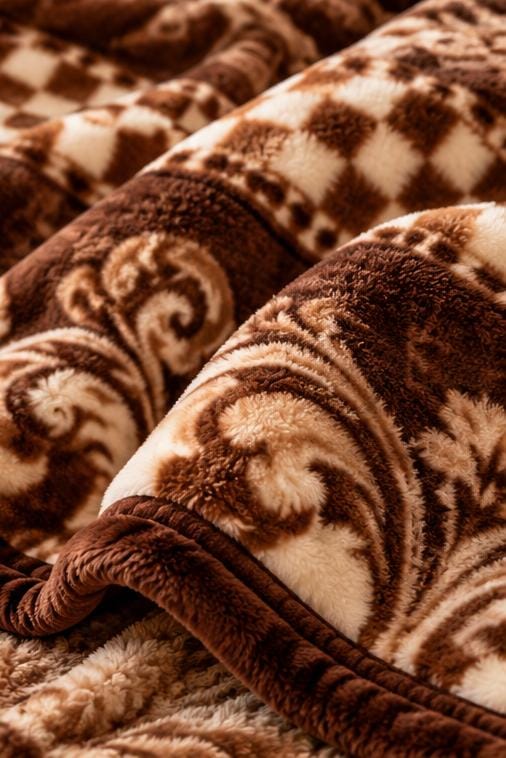 Morga spain Royal chocolate brown blanket cootexa