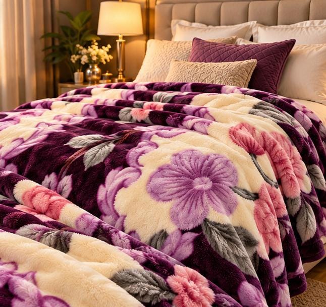 Cootexa burgendy Armani gold blanket cootexa