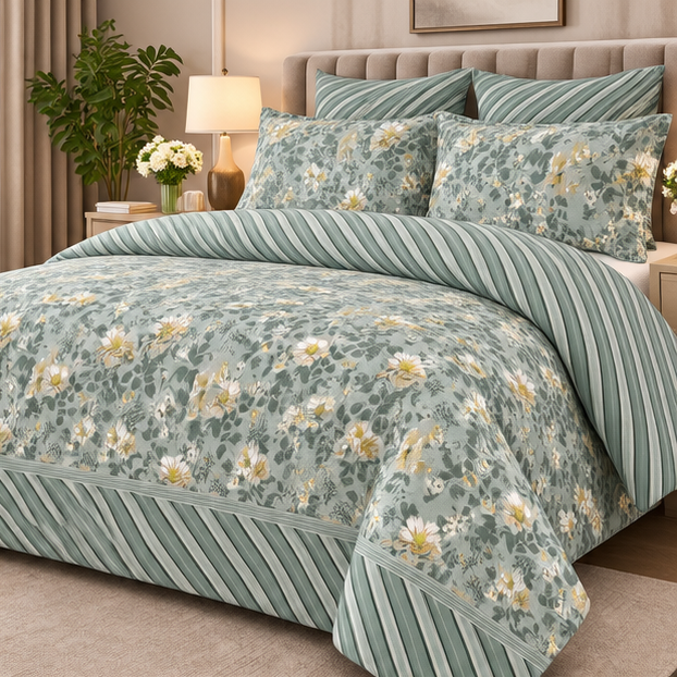 Sage bloom bedsheet cootexa