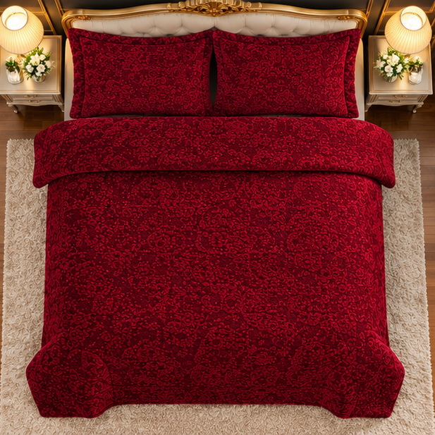 Cootexa silko self embossed bridal blancket set cootexa