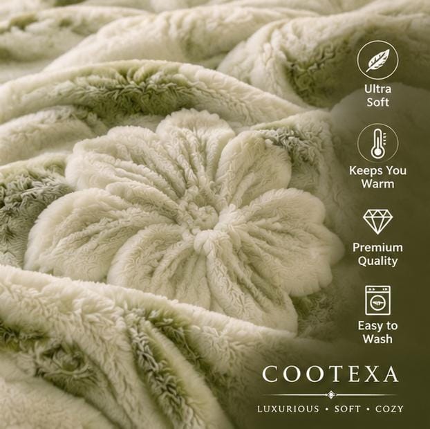 Morga spain luxury floral blanket cootexa