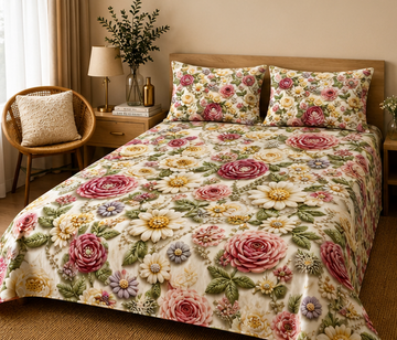 Garden Rose 5D bedsheet