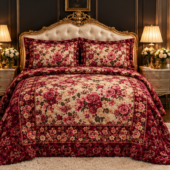Luxury maroon mimosa set cootexa