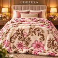 Morga spain elegant blossom floral blanket cootexa
