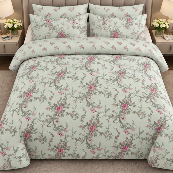 Blush green bedsheet cootexa