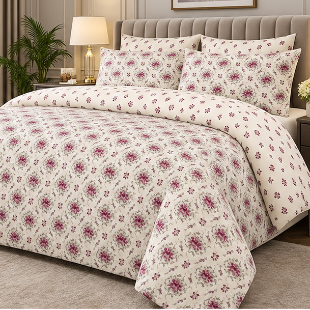 Blush vine bedsheet cootexa
