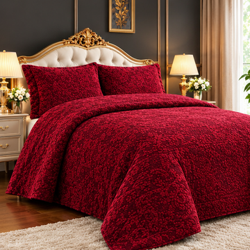 Cootexa silko self embossed bridal blancket set cootexa