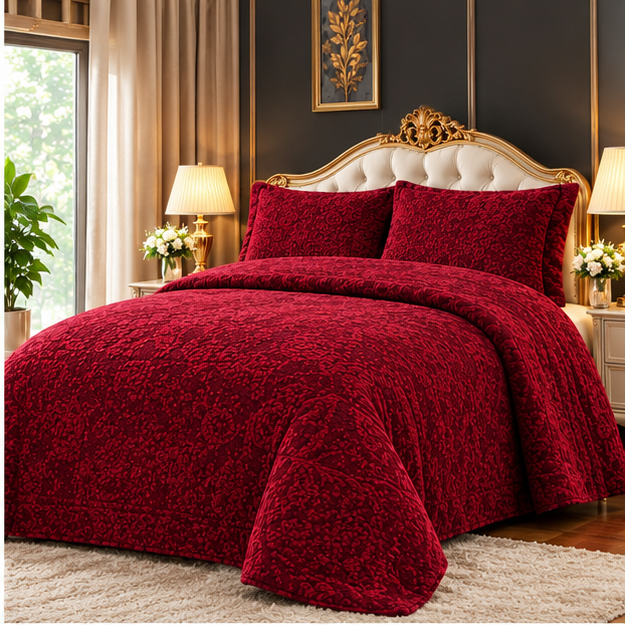 Cootexa silko self embossed bridal blancket set cootexa