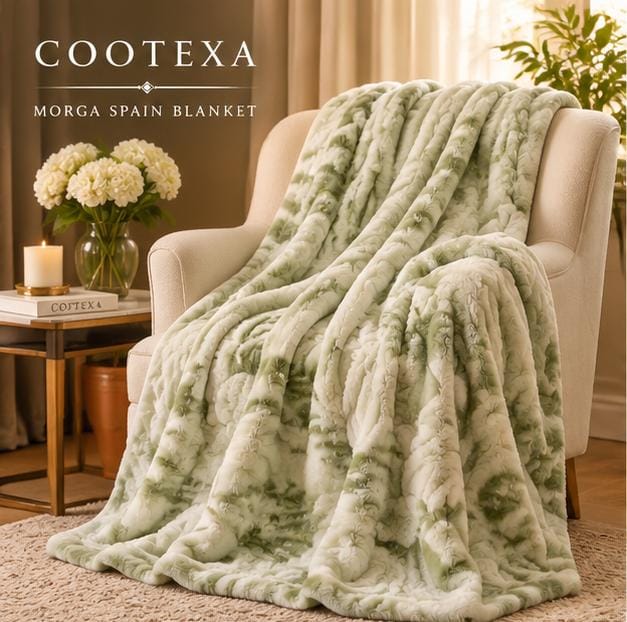 Morga spain luxury floral blanket cootexa