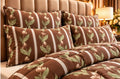 Brown botanical quilt set cootexa