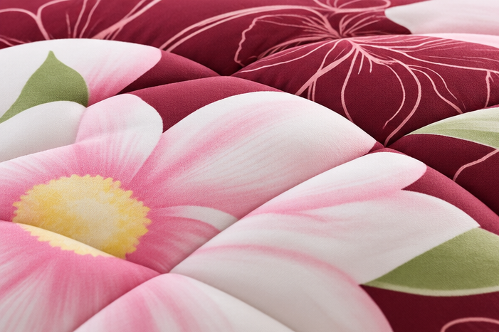 Blooming rose cotton satin Razai cootexa