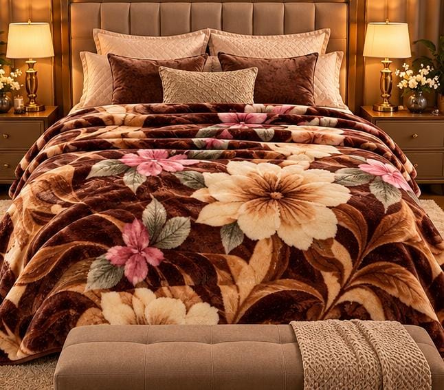 Cootexa Armani gold brown blanket cootexa