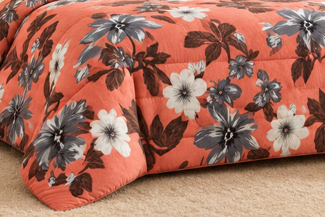 Coral golden floral Razai cootexa