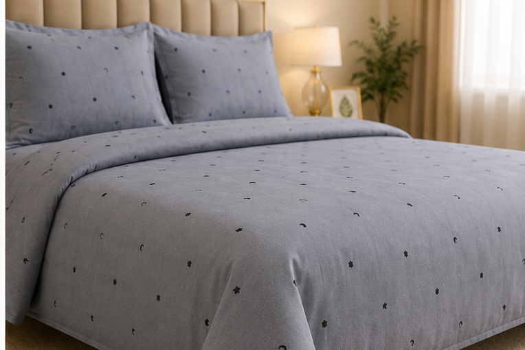 Stary night export cotton satin bedsheet