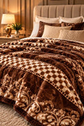 Morga spain Royal chocolate brown blanket cootexa