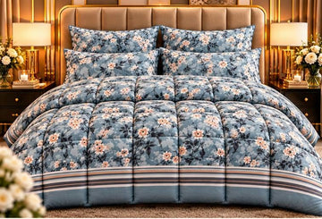 Blue blossom quilt set cootexa