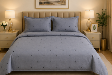 Stary night export cotton satin bedsheet