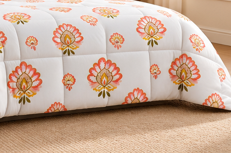 Sun rise bloom printed Razai cootexa
