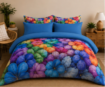 Pastel bloom 5D comforter set