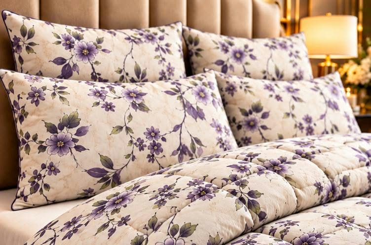 Lavender blossom quilt set cootexa