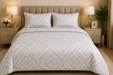 Modern geometric export cotton satin bedsheet