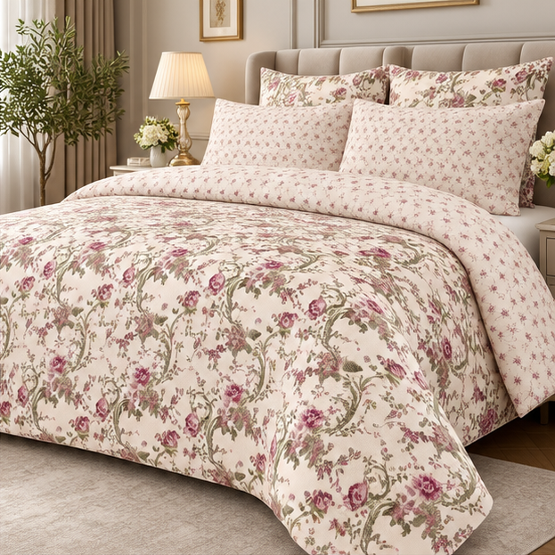 Vintage rose bedsheet cootexa