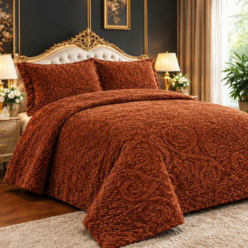 Cootexa silko self embossed bridal blancket set cootexa