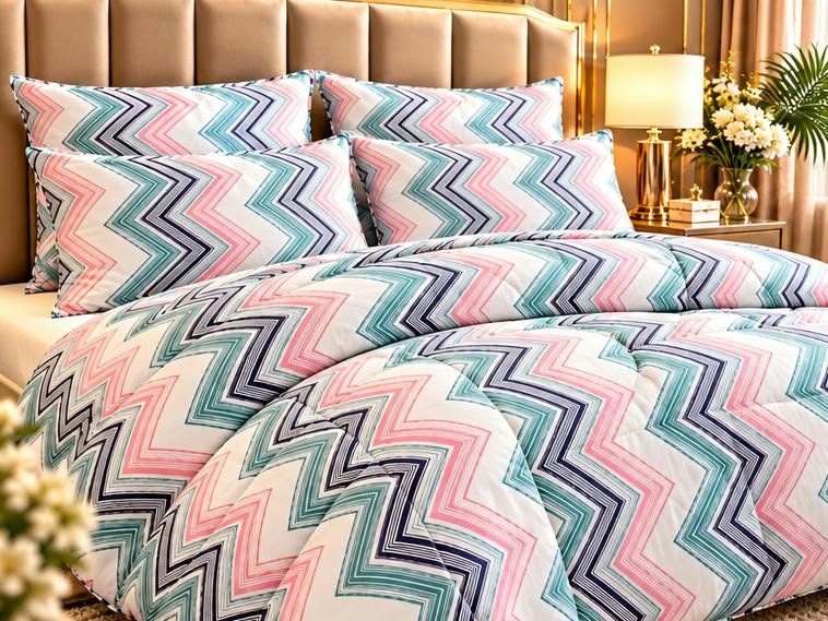 Chevron cotton quilt set cootexa