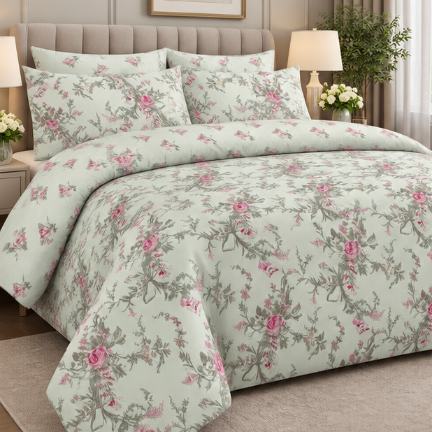 Blush green bedsheet cootexa