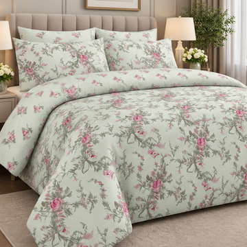 Blush green bedsheet cootexa